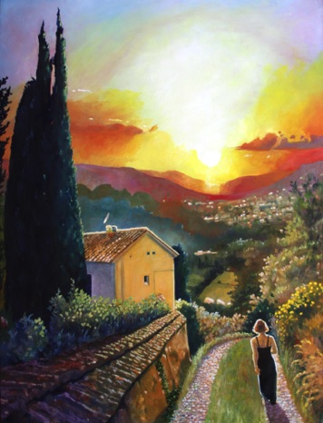 Arezzo Awaits
30x40 Oil Wrap-around Canvas